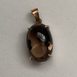 New vintage smoky topaz pendant
